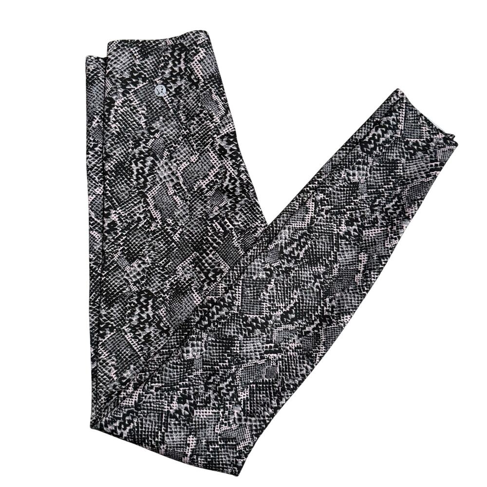 Lululemon Women's Snake Skin Print Glow Up Super-High-Rise Tight Size XS